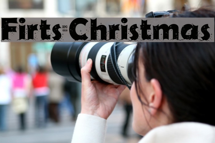 Firts Christmas Font examples