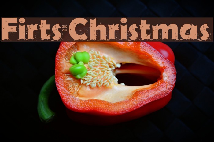 Firts Christmas Font examples