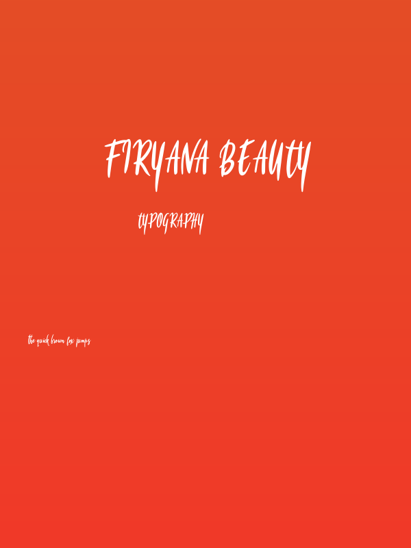 Firyana Beauty Poster