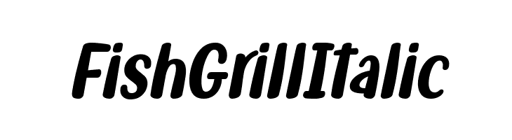 Fish Grill Italic  नि: शुल्क फ़ॉन्ट्स डाउनलोड