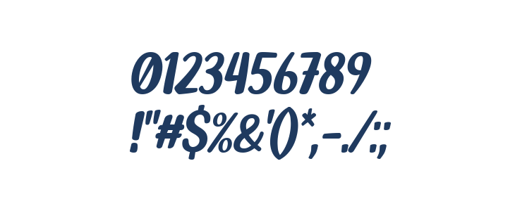 Fish Grill Italic Other Characters