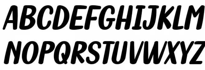 Fish Grill Italic Schriftart Groß