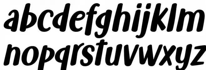 Fish Grill Italic Caratteri MINUSCOLO