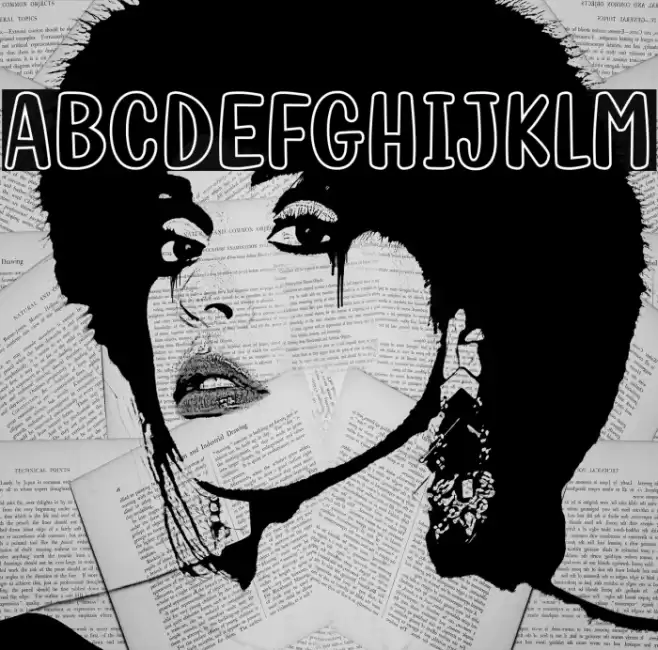 Fish Grill Outline Font examples