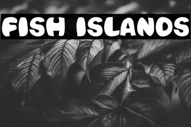 Fish Islands Font examples