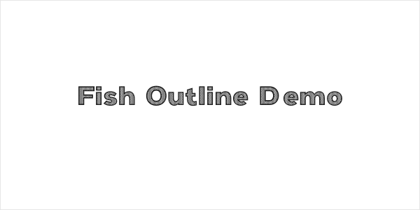 Fish Outline Demo Logo