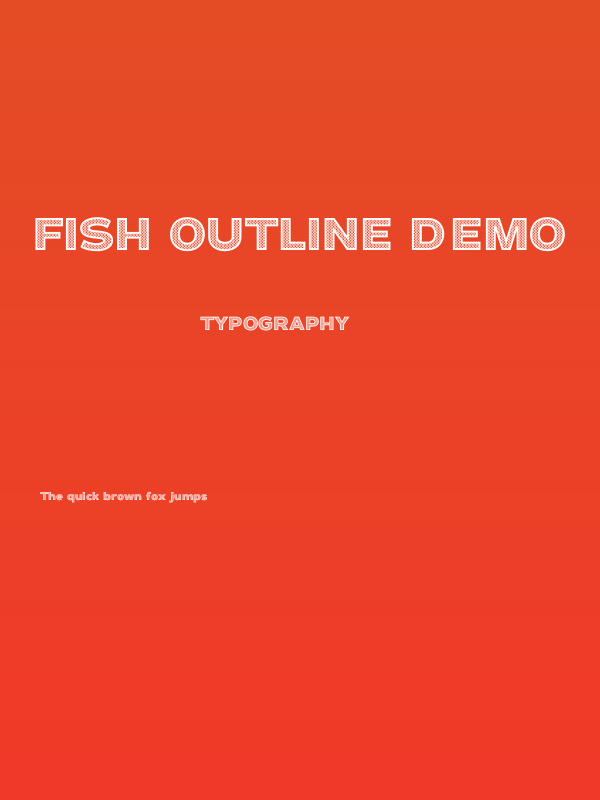 Fish Outline Demo Poster