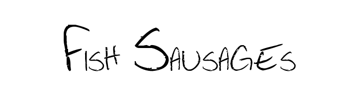 Fish Sausages Font