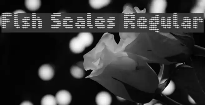 Fish Scales Regular Font examples