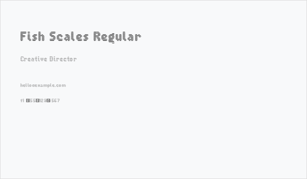 Fish Scales Regular Business Card