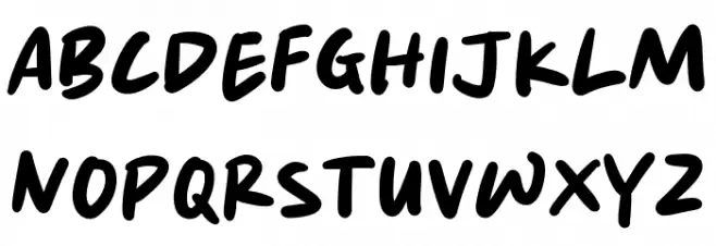 Fish Strike Schriftart Groß
