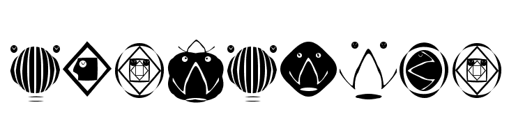 FishFaces  フリーフォントのダウンロード