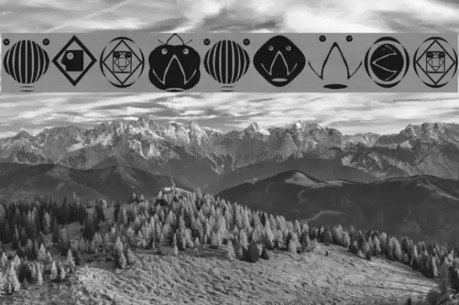 FishFaces Font examples