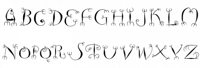FishHooks Font Litere mari