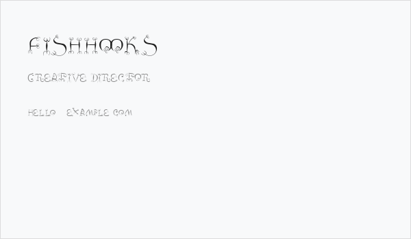 FishHooks Business Card