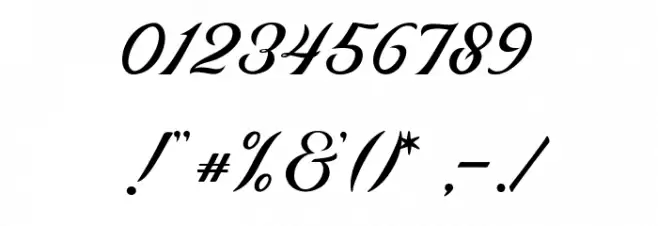 Fisha Script Font OTHER CHARS