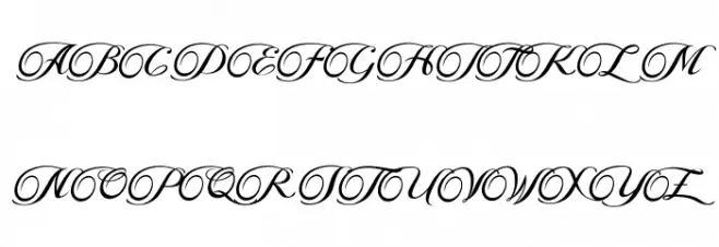 Fisha Script Fonte MAIÚSCULAS