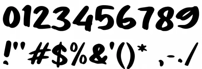 Fisha Font OTHER CHARS