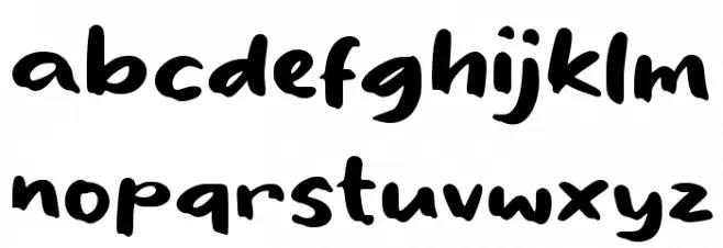 Fisha フォント 小文字