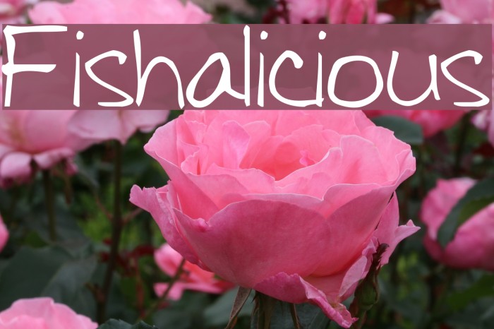 Fishalicious Font examples