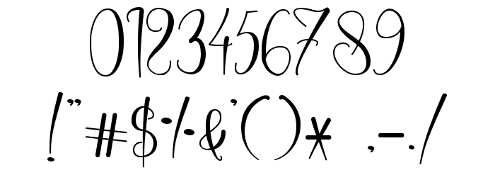 Fishbone - Personal Use Font OTHER CHARS