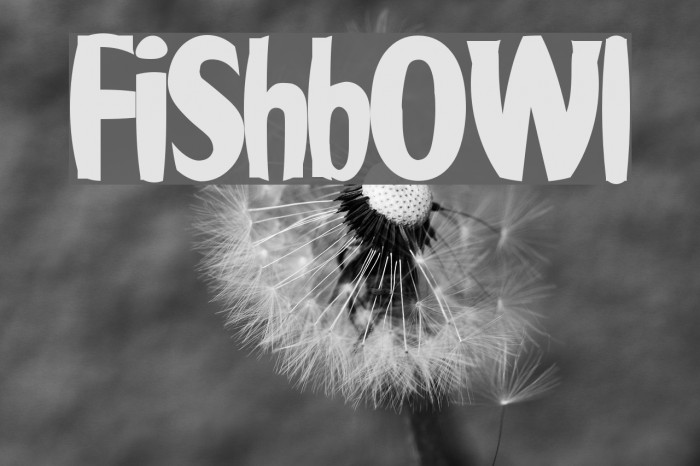 Fishbowl Font examples