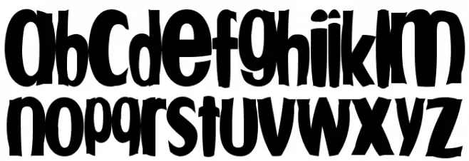 Fishbowl خط أحرف صغيرة