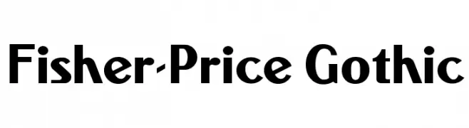 Fisher-Price Gothic  नि: शुल्क फ़ॉन्ट्स डाउनलोड