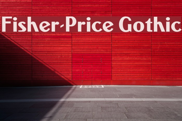 Fisher-Price Gothic Font examples