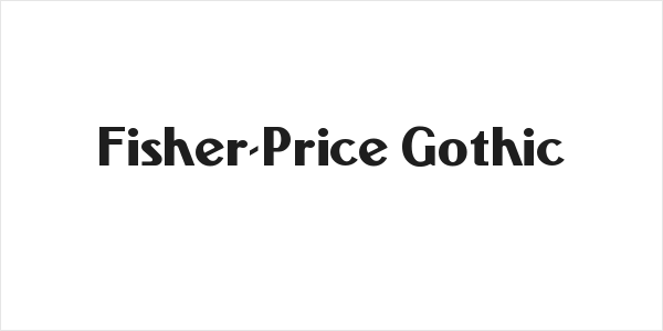 Fisher-Price Gothic Logo