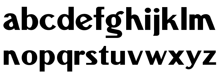Fisher-Price Gothic Font LOWERCASE