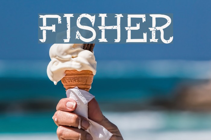 Fisher Шрифта examples
