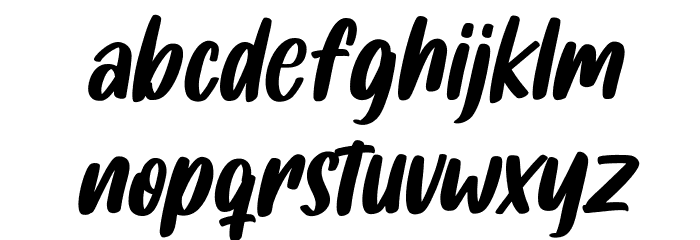 Fishercat Free Regular Font LOWERCASE