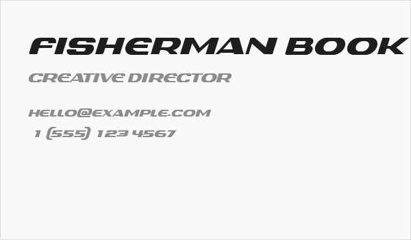 Fisherman Book IT Business Card