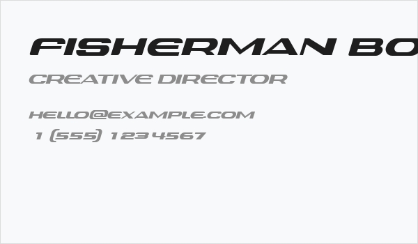 Fisherman Book SIT Business Card