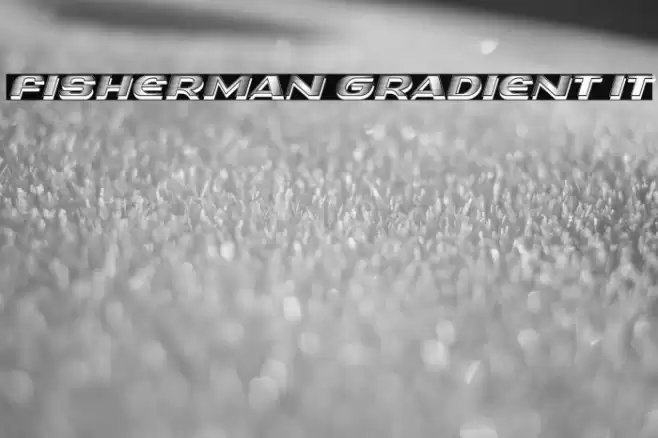 Fisherman Gradient IT Font examples