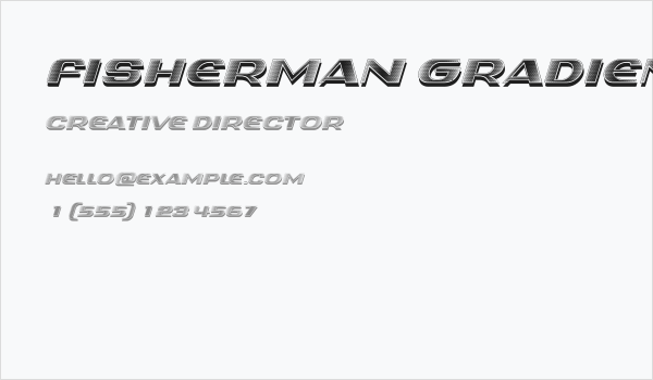 Fisherman Gradient IT Business Card