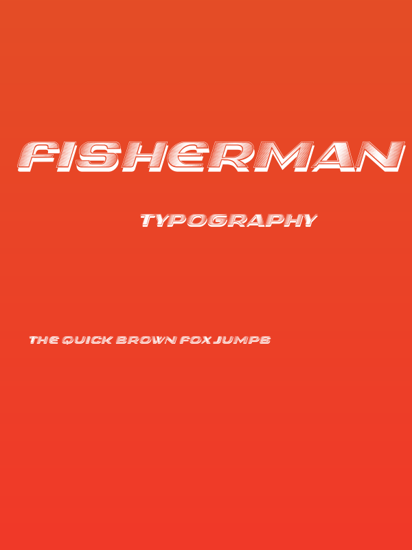 Fisherman Gradient IT Poster