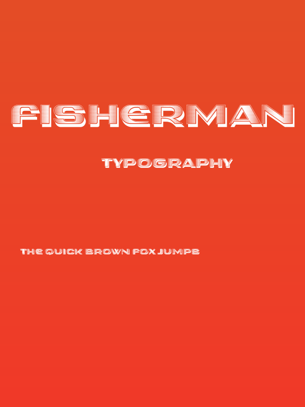 Fisherman Gradient Poster