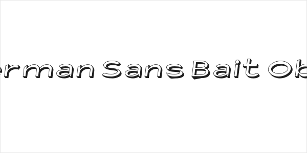 Fisherman Sans Bait Oblique Logo