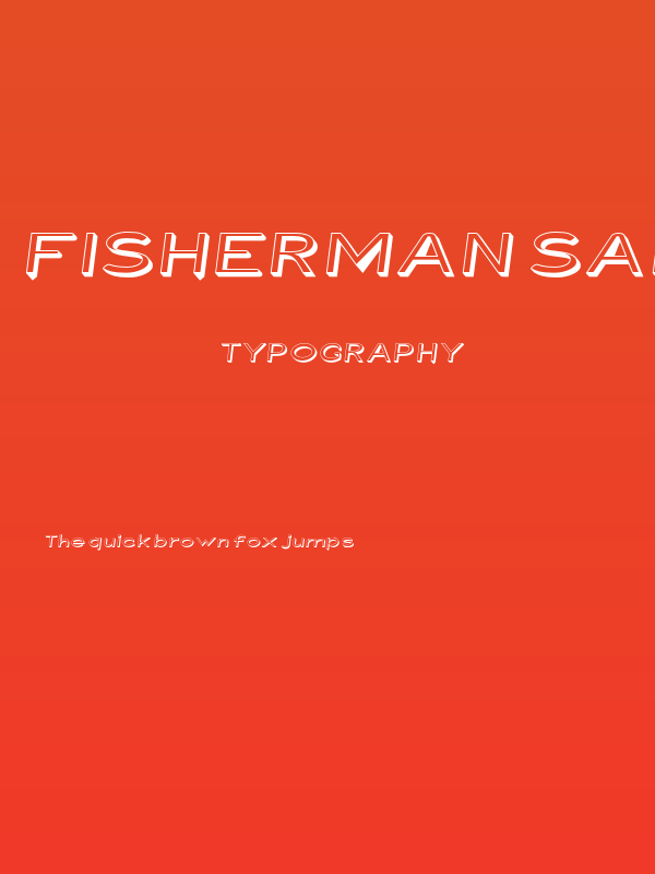 Fisherman Sans Bait Oblique Poster