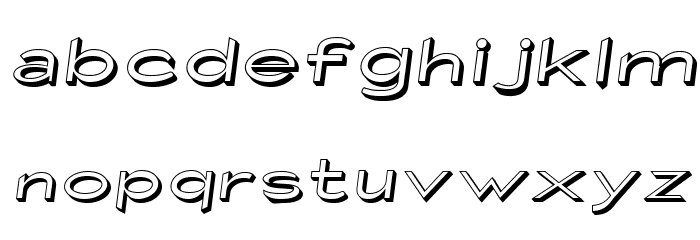 Fisherman Sans Bait Oblique Font LOWERCASE