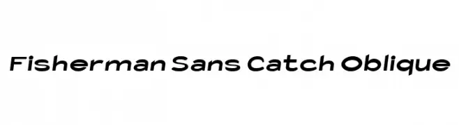 Fisherman Sans Catch Oblique  Fuentes Gratis Descargar