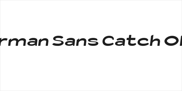 Fisherman Sans Catch Oblique Logo