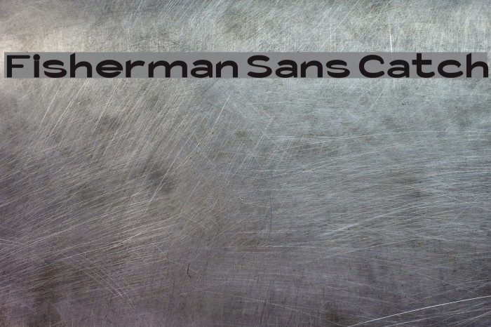 Fisherman Sans Catch Font examples