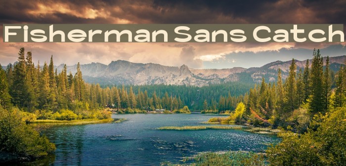 Fisherman Sans Catch Font examples