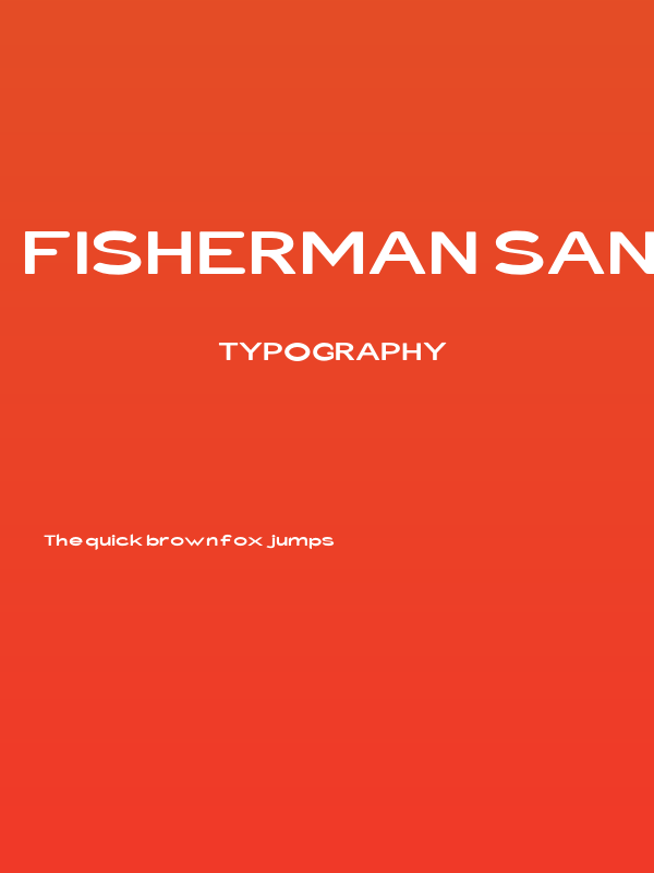 Fisherman Sans Catch Poster