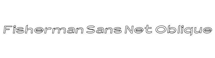 Fisherman Sans Net Oblique  font caratteri gratis