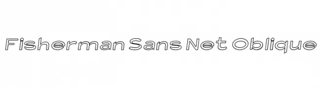 Fisherman Sans Net Oblique  Fuentes Gratis Descargar