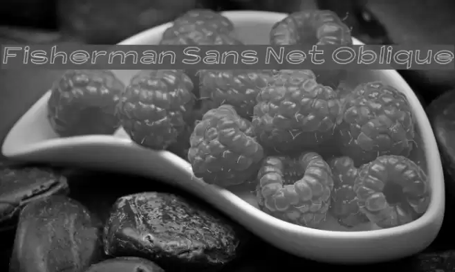 Fisherman Sans Net Oblique Font examples